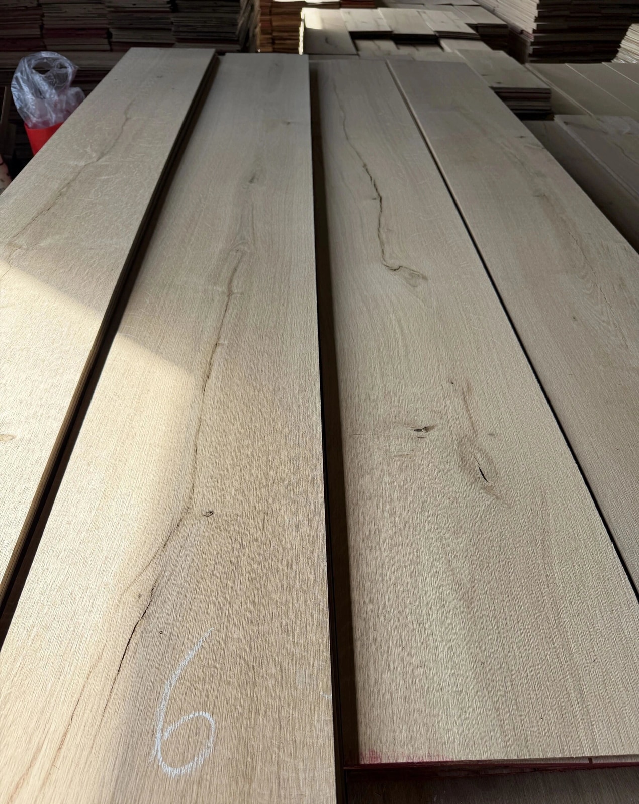 White Oak Flooring Lamellas — Long Lengths — 5