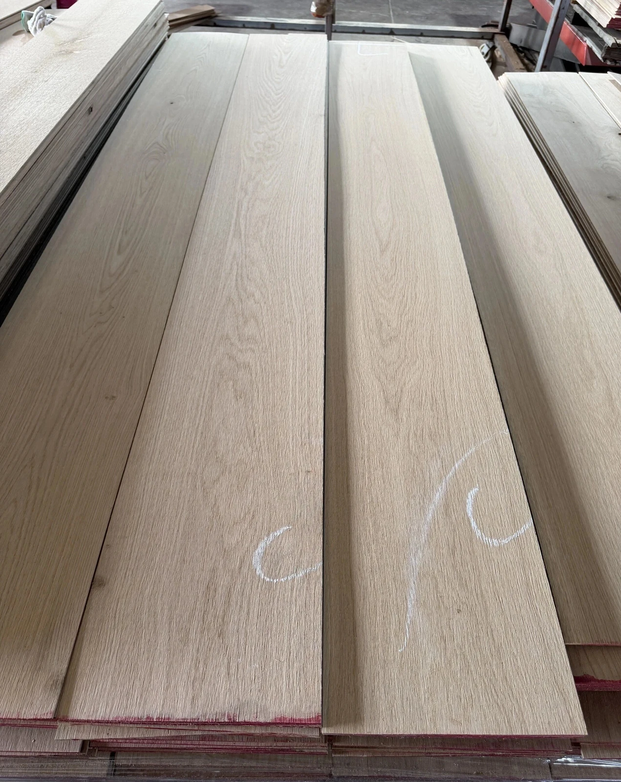 White Oak Flooring Lamellas — Long Lengths