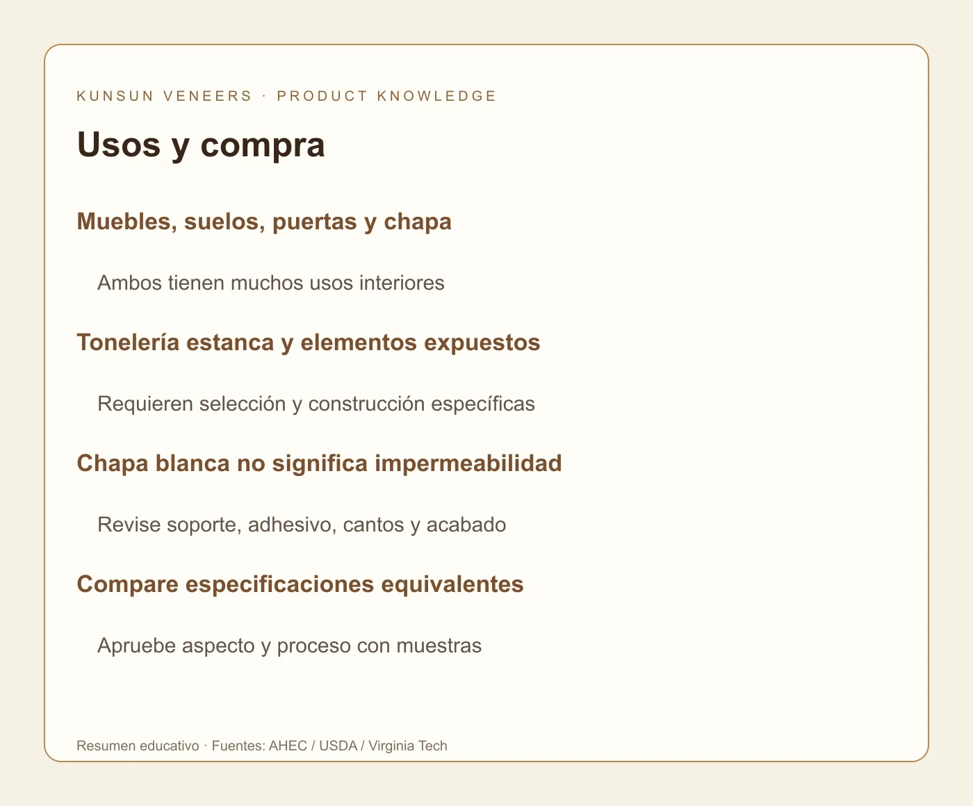 Elija el sistema completo para cada uso.