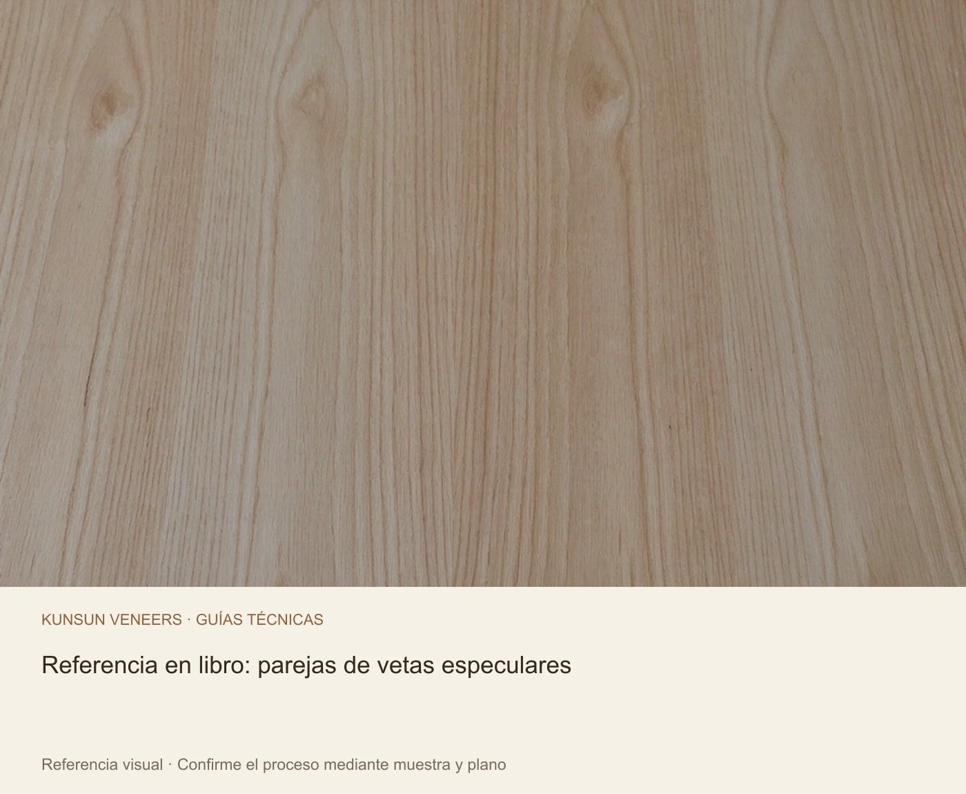 Referencia en libro: parejas de vetas especulares