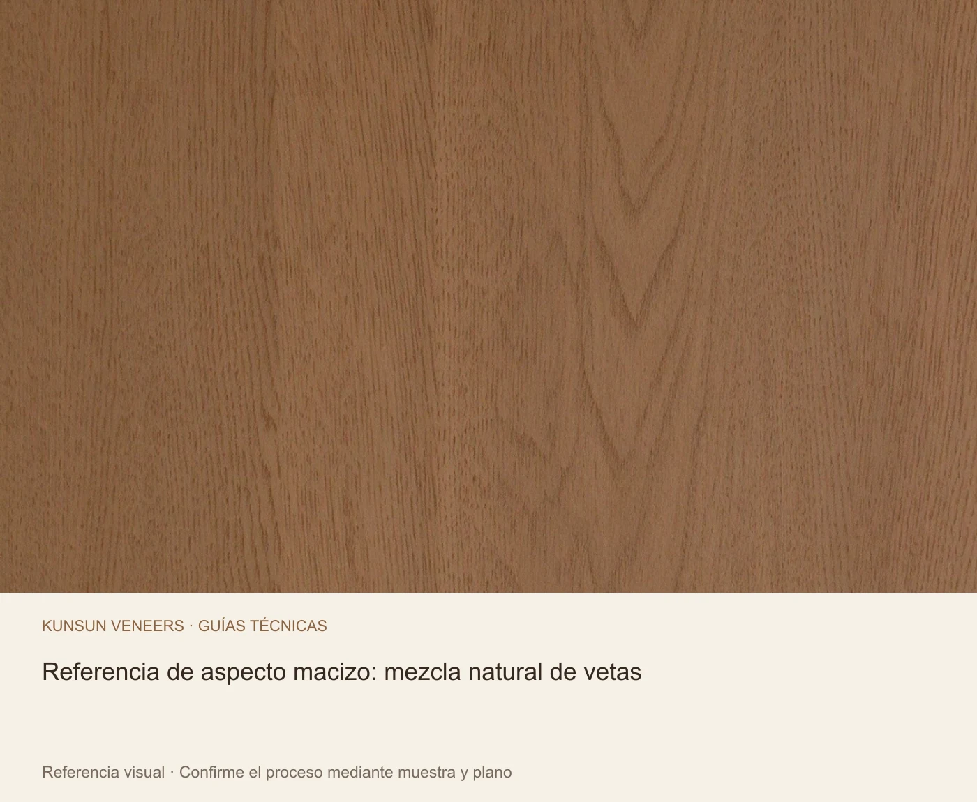 Referencia de aspecto macizo: mezcla natural de vetas