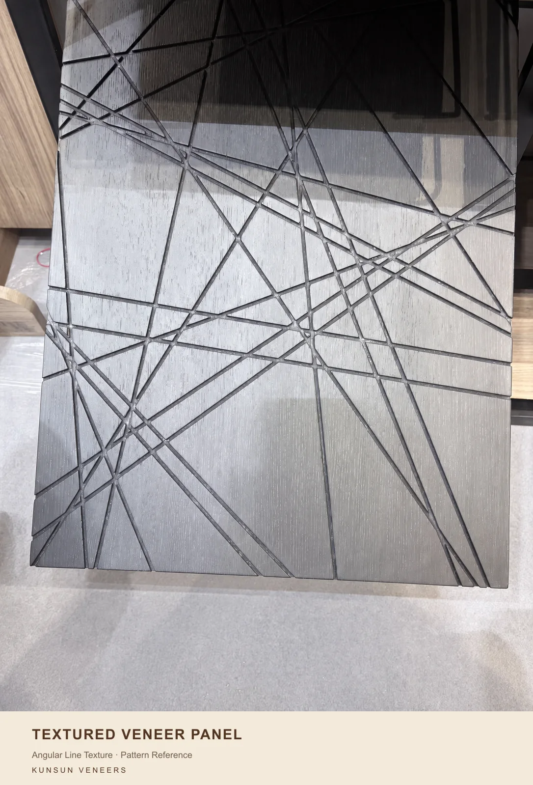 肌理板款式参考,展示Angular Line Texture。