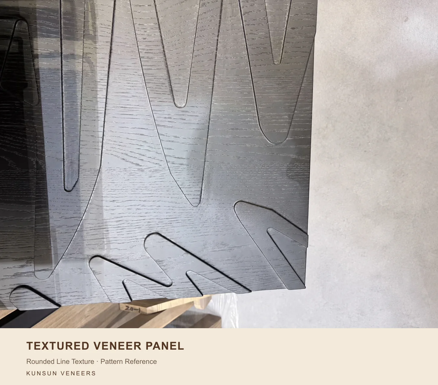 肌理板款式参考,展示Rounded Line Texture。